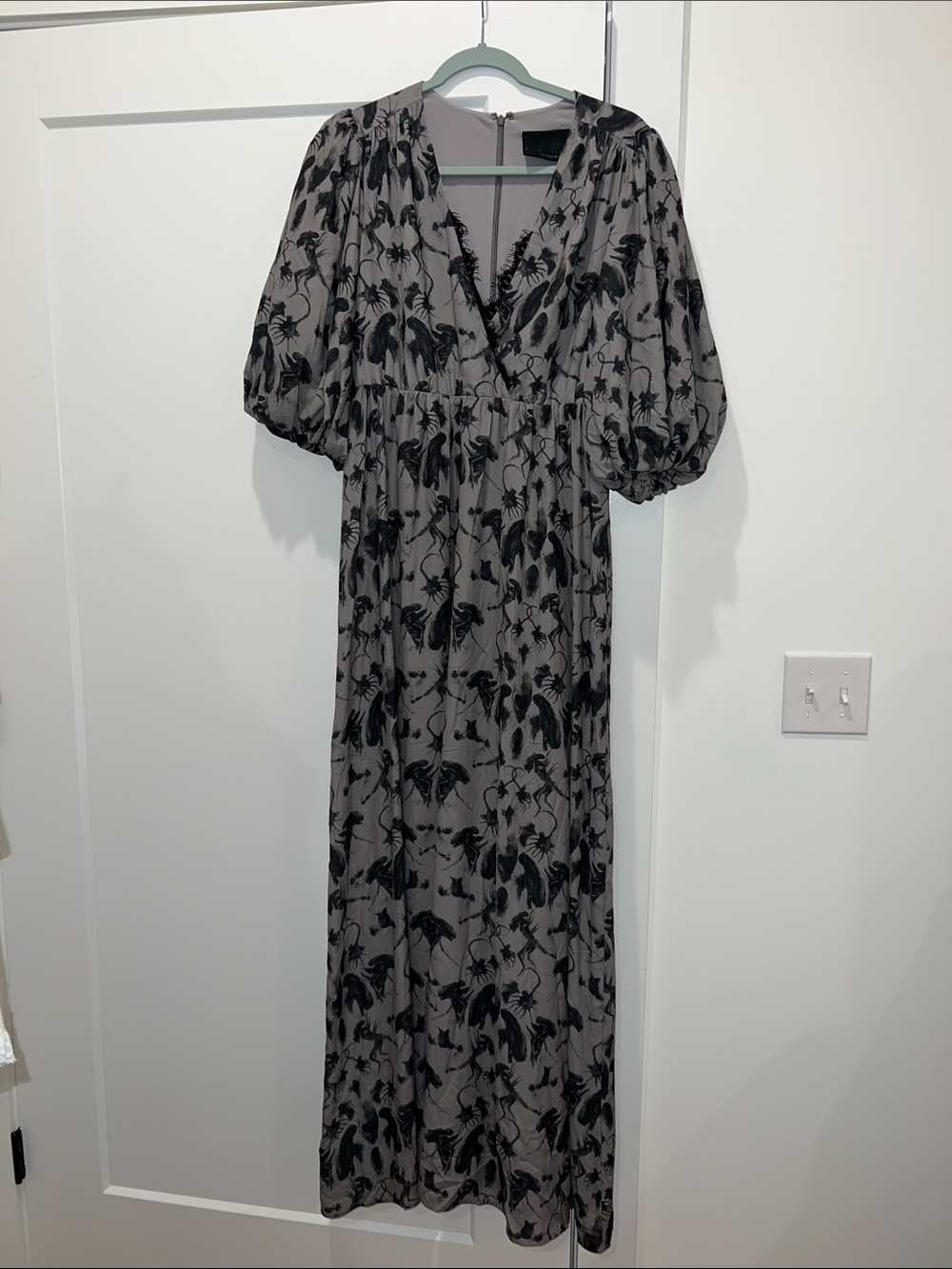 La Femme En Noir x Alien Xenomorph Belladonna Odyssey Maxi Dress